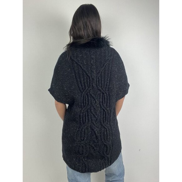 Olsen Europe Fur Trim Cardigan Sweater - Picture 7 of 16